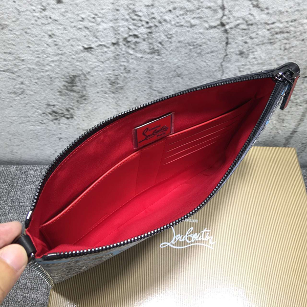 クリスチャン ルブタン コピー Christian Louboutin Peter Pouch クラッチバッグ Etain 2016年春夏新作 1145048-0001-CM57